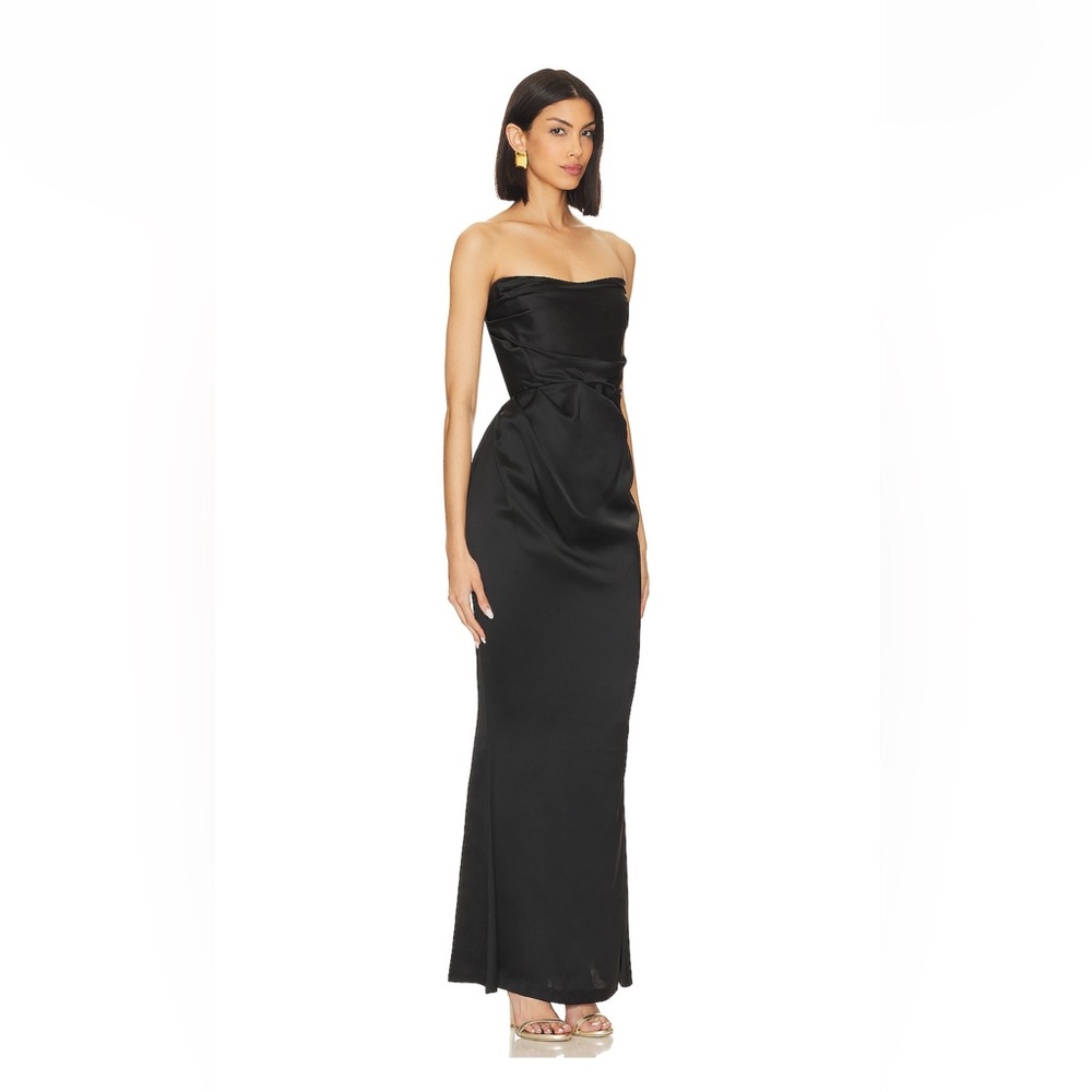 Emelie Strapless Gown in Black